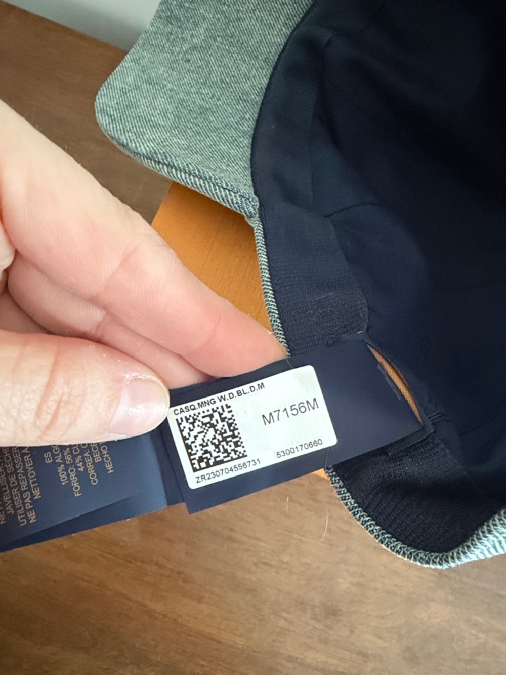 Louis Vuitton Denim Monogram Baseball Cap - Faded Blue - Picture 2 of 3